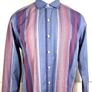 Tommy Bahama Men's Button Front Stripped Shirt Siz
